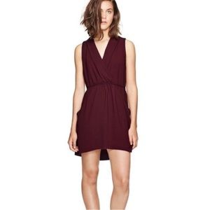 Aritzia Wilfred Sabine small maroon dress